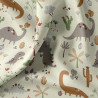 Printed Cotton DRACOREX Ecru / Forest Multicolored